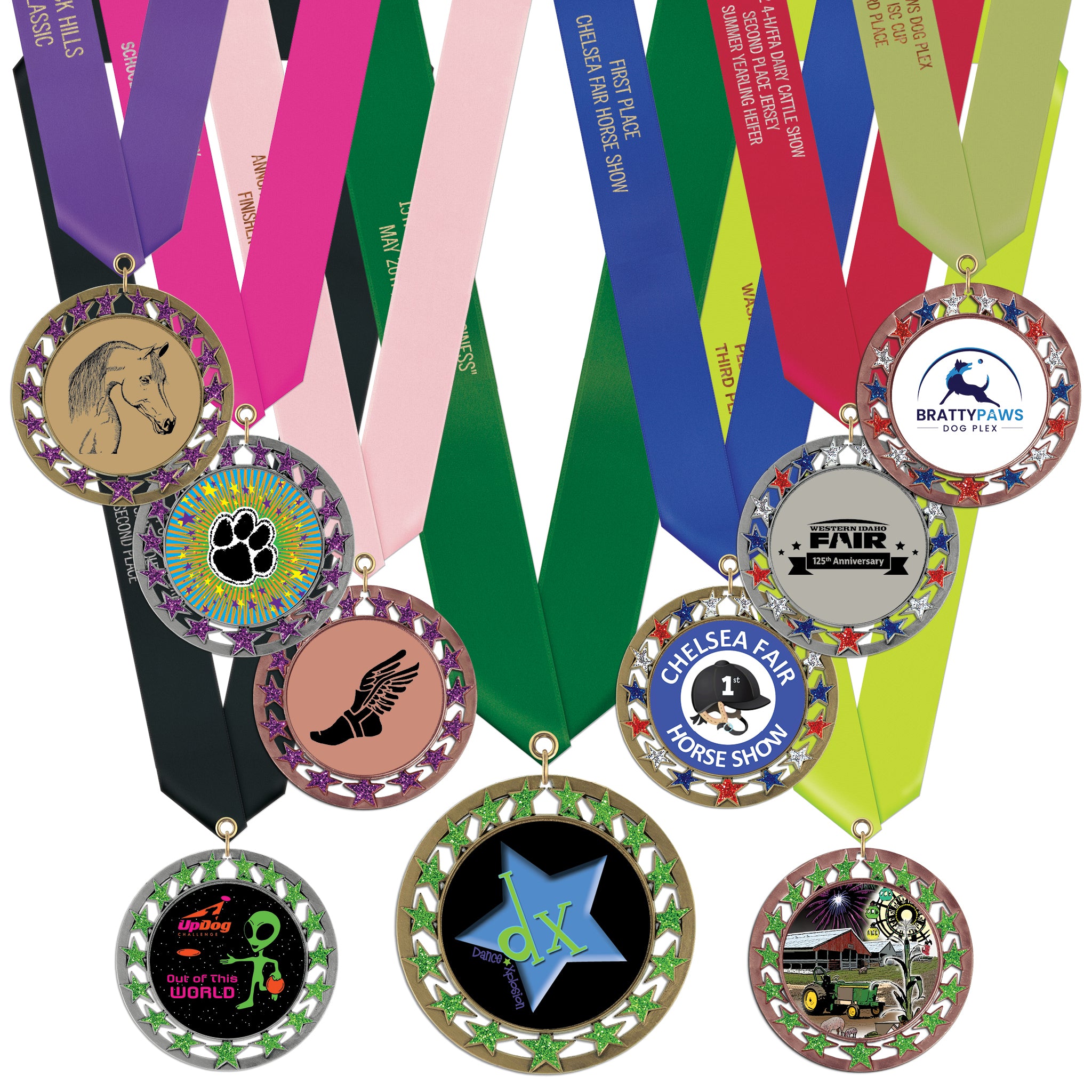 RSG Printed Medal w/ Satin Neck Ribbon Hodges Badge Company