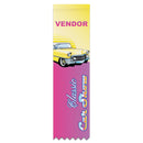 1-5/8" x 6" Custom Multicolor Hemmed Top Award Ribbon.