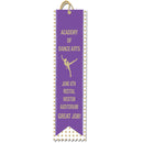 2-1/2" X 10" Custom Star Square Top 2 Layered Ribbon.