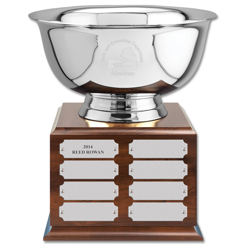 Sports Award – Large Cherry Trophy Base - Sold by Hodges Badge Company