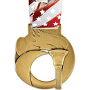 3-1/2" Stock AT Award Medal With Millennium Liberty Neck Ribbon
