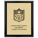12" x 15"  Award Plaque - Black w/ Engraved Plate