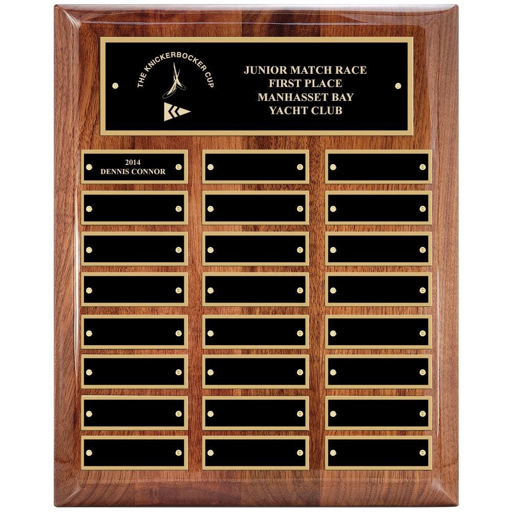 Vertical rectangle plaque with base