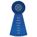 Newport 3 Rosette Award Ribbon, 4-1/2" Top