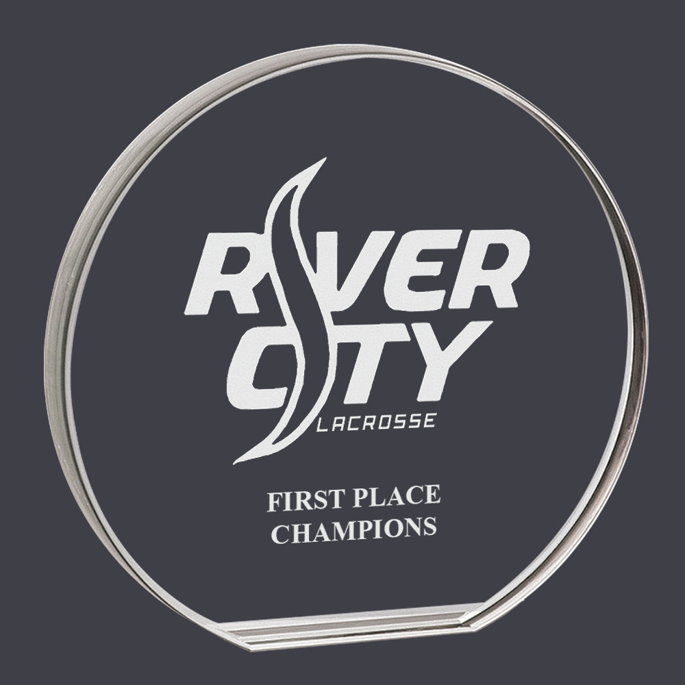 Round Acrylic AwardEngraved Hodges Badge Company