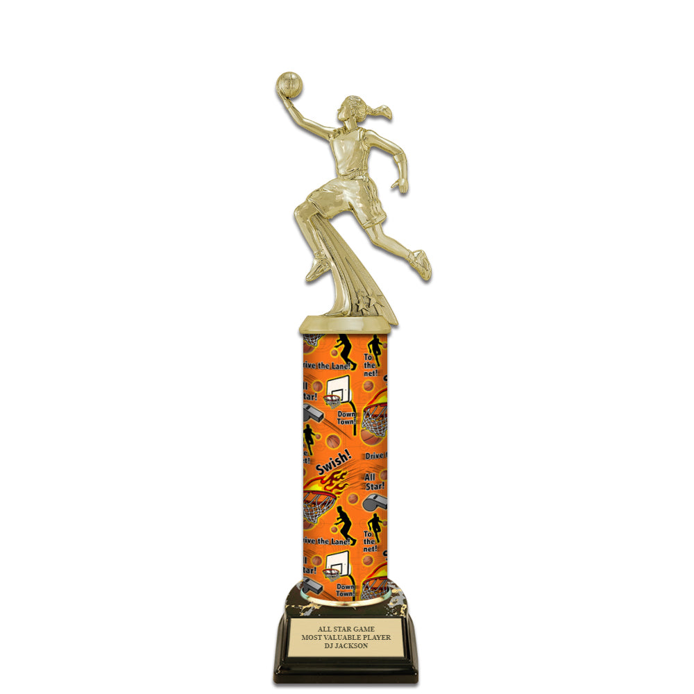 Sports Award – Large Cherry Trophy Base - Sold by Hodges Badge Company