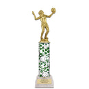 12" Custom Column Trophy with White Base