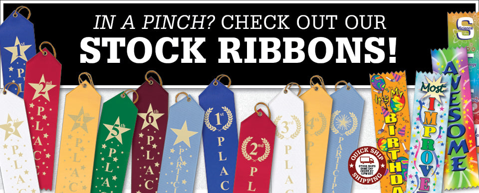 Hodges Badge Company's Stock & Quick Ship Ribbon Awards