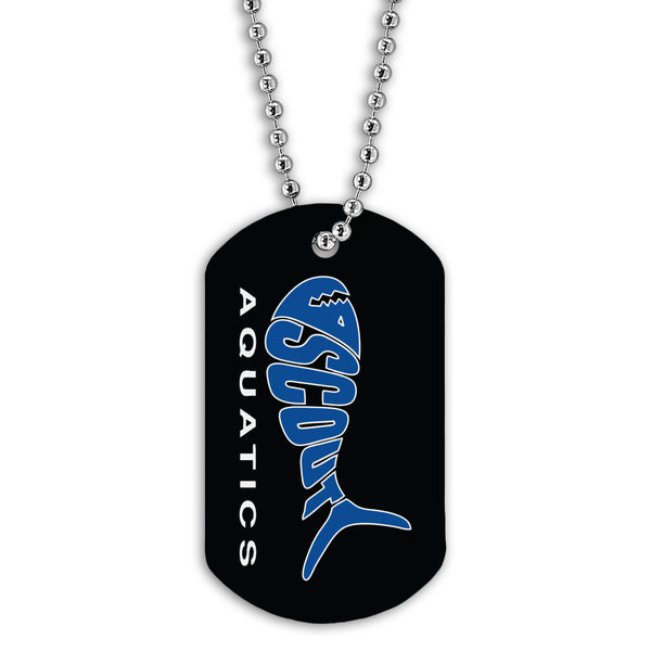 1-1/8" x 2" Custom Dog Tags With Print on Front Only