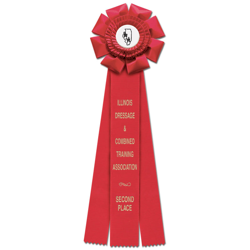 Wellfleet 3 Rosette Award Ribbon, 6-1/2" Top