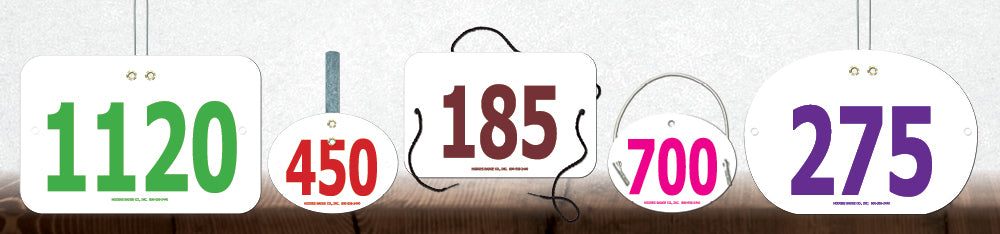 Equestrian Color Rider Numbers