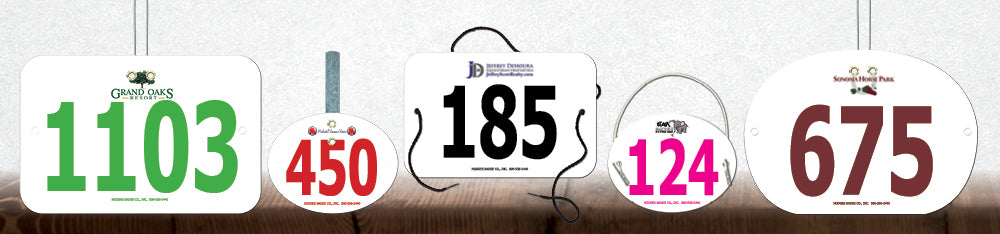 Equestrian Custom Rider Numbers