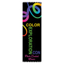 2-1/2" x 8" Custom Multicolored Pinked Top Ribbon