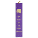 2" x 10" Custom Square Top Award Ribbon
