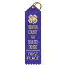 1-5/8" x 6" Custom Point Top Award Ribbon