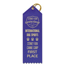 2" x 6" Custom Point Top Award Ribbon