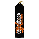 2" x 8"  Custom Multicolor Point Top Award Ribbon