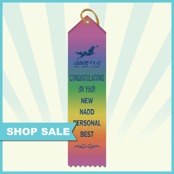 2" x 8" Custom Point Top Award Ribbon  - 15% OFF + FREE NEW CUSTOM LOGO/DESIGN - SALE