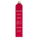 2" x 10" Custom Point Top Award Ribbon