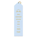 3" x 12" Custom Point Top Award Ribbon