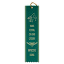 2" x 8" Custom Square Top Award Ribbon With Border