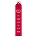 2" x 10" Custom Point Top Award Ribbon With Border