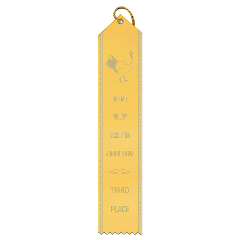 Top Notch Ribbon Point Top Award Ribbon w/ Border | Award Ribbons | Hodges Badge