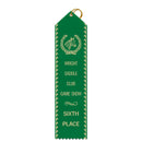 2-1/2" x 10" Custom Point Top Award Ribbon With Border