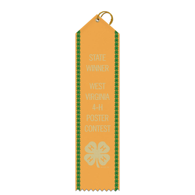 Top Notch Ribbon Point Top Award Ribbon w/ Border | Award Ribbons | Hodges Badge