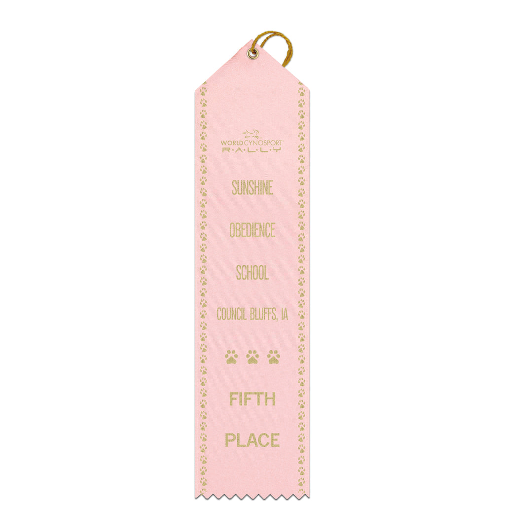 Top Notch Ribbon Point Top Award Ribbon w/ Border | Award Ribbons | Hodges Badge