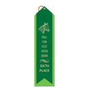 2-1/2" x 10" Custom 2 Layered Point Top Award Ribbon