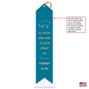 2-1/2" x 10" Custom 2 Layered Point Top Award Ribbon - Hodges Badge Company, Inc.