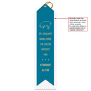2-1/2" x 10" Custom 2 Layered Point Top Award Ribbon