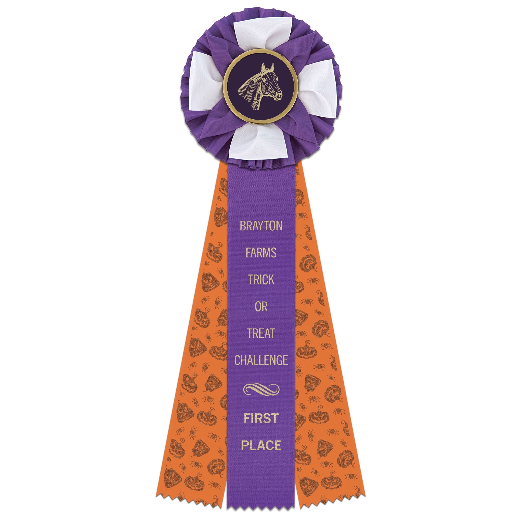 Iverson 3 Rosette Award Ribbon, 4-1/2