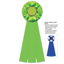 Iverson 3 Rosette Award Ribbon, 4-1/2" Top