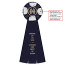 Iverson 3 Rosette Award Ribbon, 4-1/2" Top