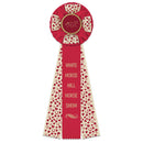 Deluxe Iverson 3 Rosette Award Ribbon, 4-1/2" Top