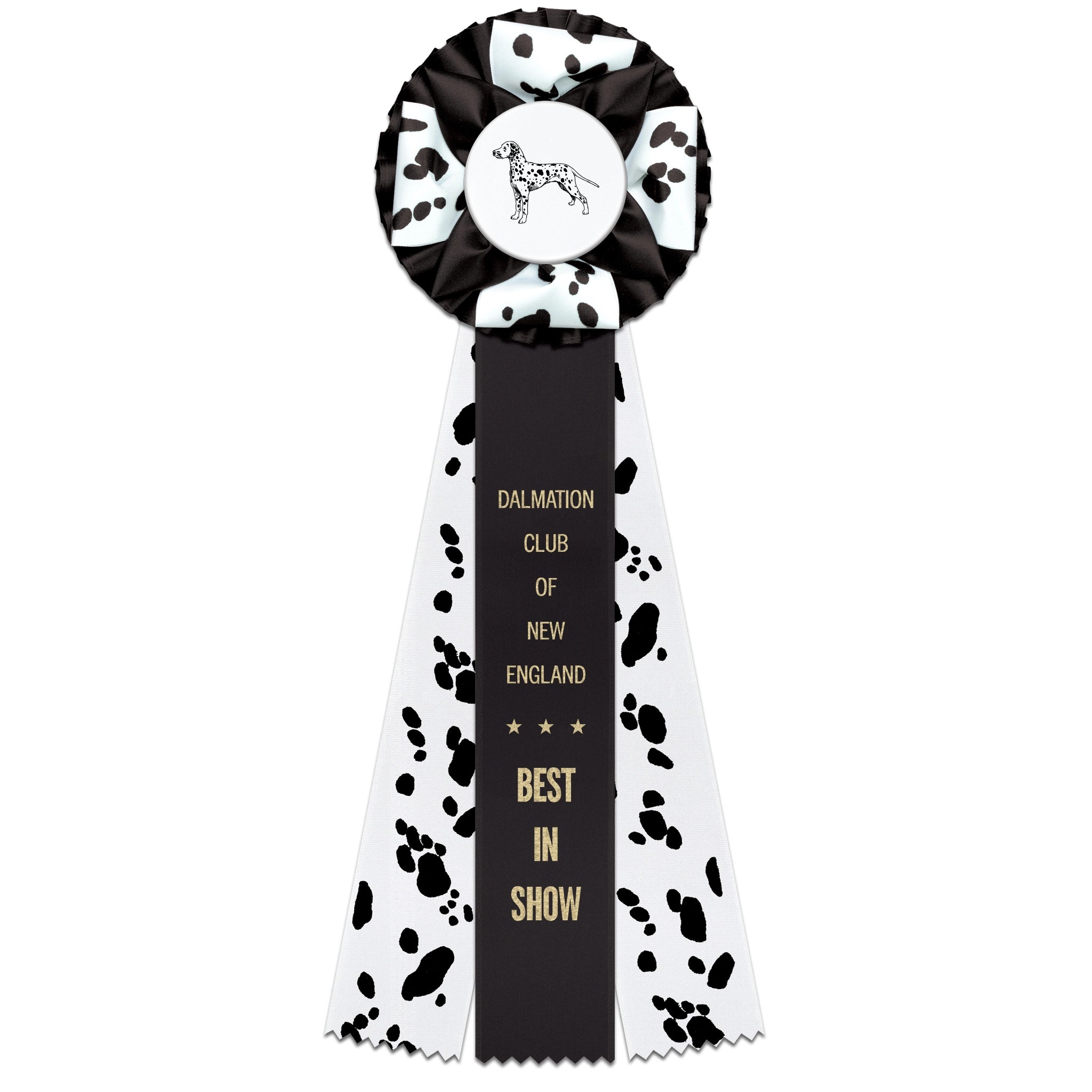 Deluxe Iverson 3 Rosette Award Ribbon, 4-1/2