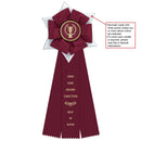 Dartmoor 3 Rosette Award Ribbon, 6" Top - Hodges Badge Company, Inc.