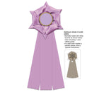 Dartmoor 3 Rosette Award Ribbon, 6" Top