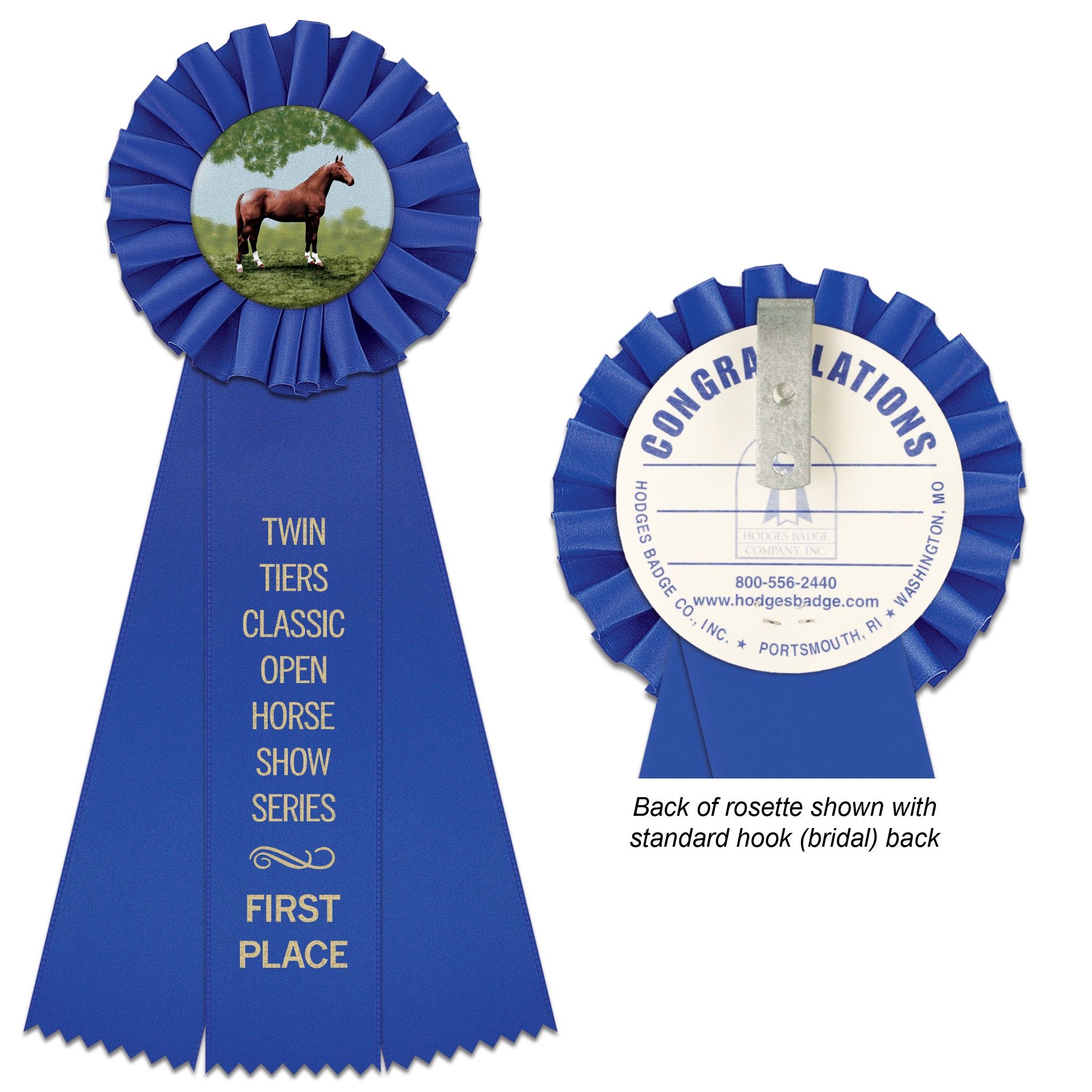 Ideal 3 Rosette Award Ribbon 4