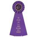 Ideal 3 Rosette Award Ribbon 4" Top