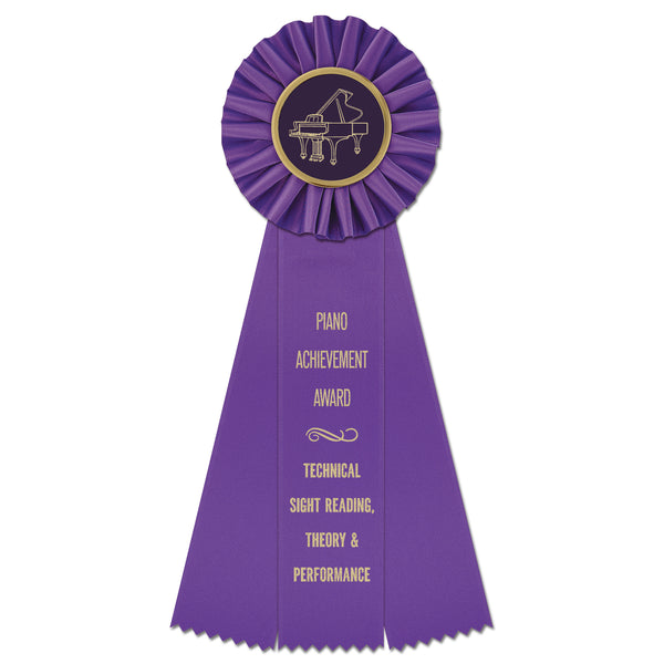 Ideal 3 Rosette Award Ribbon 4" Top