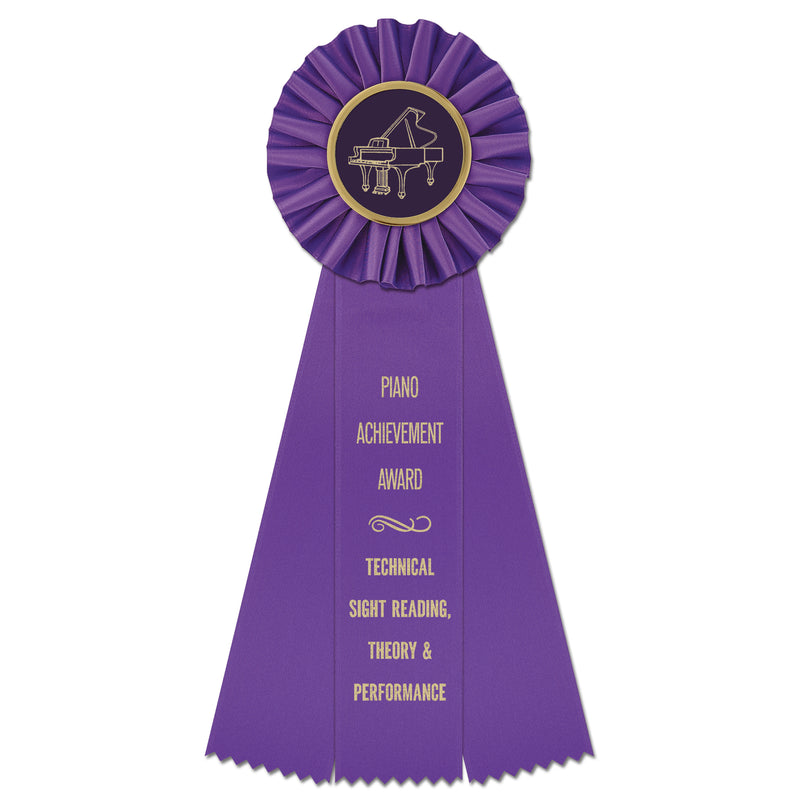 Ideal 3 Rosette Award Ribbon 4" Top