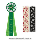 Chatham 3 Rosette Award Ribbon, 6-1/2" Top - Hodges Badge Company, Inc.