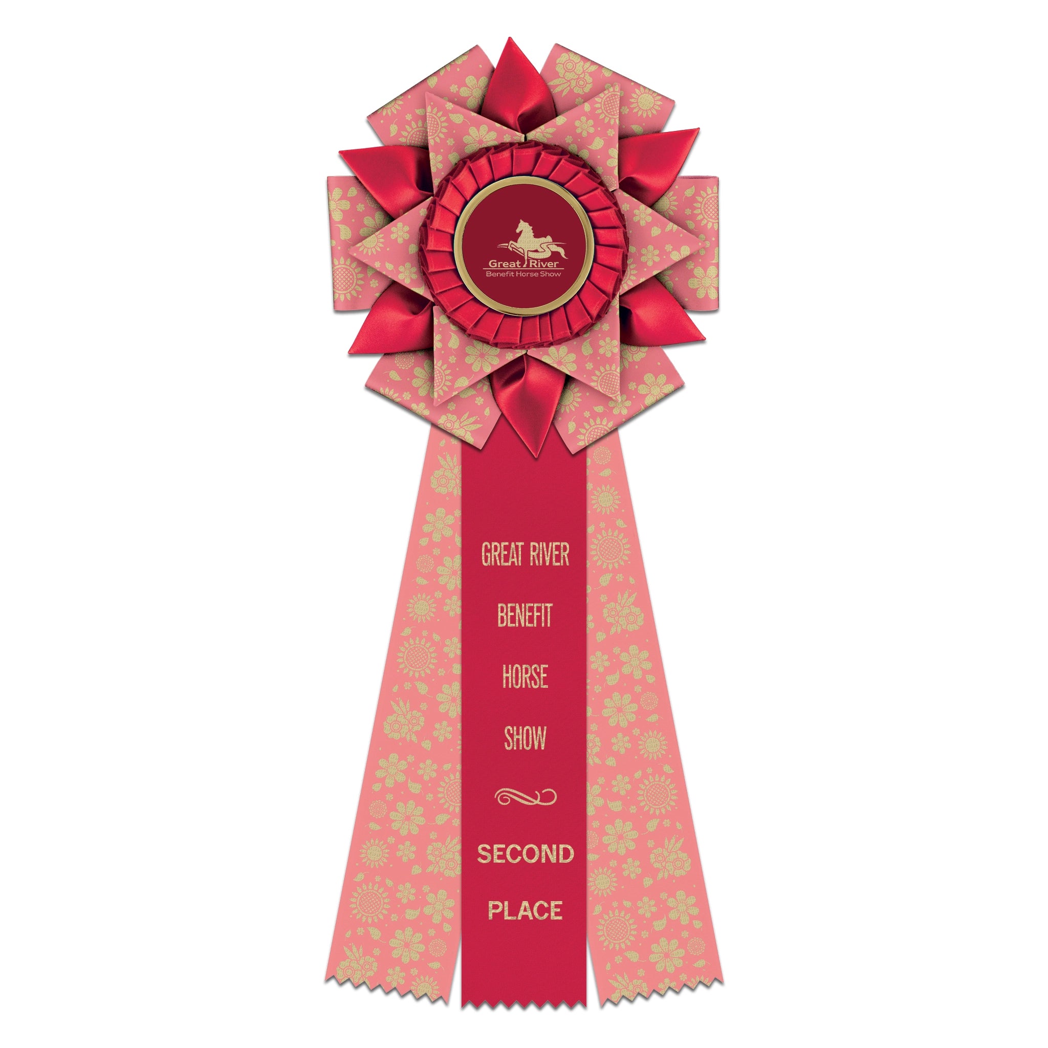 Deluxe Bath 3 Rosette Award Ribbon, 6