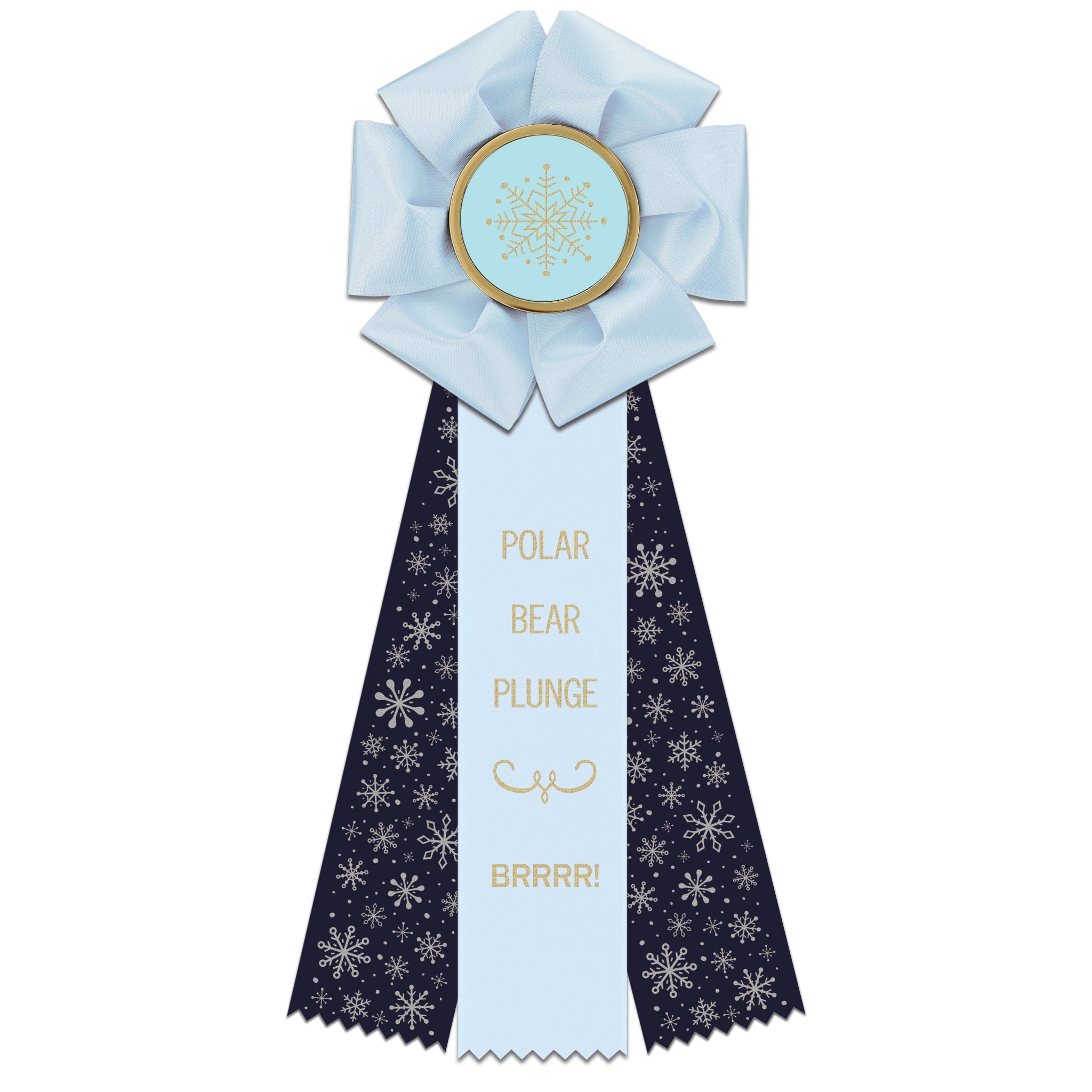 Beauty 3 Rosette Award Ribbon 4-1/2