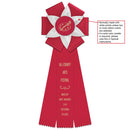 Aylesbury 3 Rosette Award Ribbon, 5-1/2" Top - Hodges Badge Company, Inc.