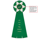 Ewell 3 Rosette Award Ribbon, 4-1/2" Top