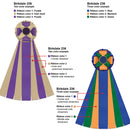 Birkdale 7 Rosette Award Ribbon, 6" Top